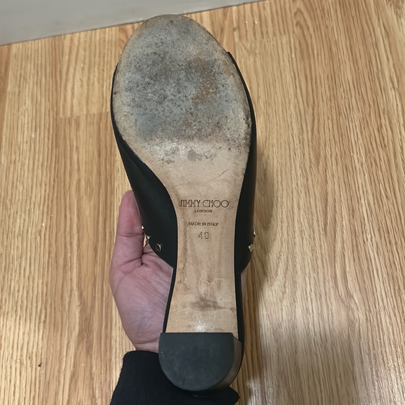 JIMMY CHOO Myla Rockstud leather sandal. Size 10 - Picture 5 of 6
